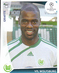 Grafite VfL Wolfsburg samolepka UEFA Champions League 2009/10 #139